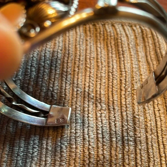 Vintage SS/Kingsman turquoise reversible cuff - Picture 7 of 10